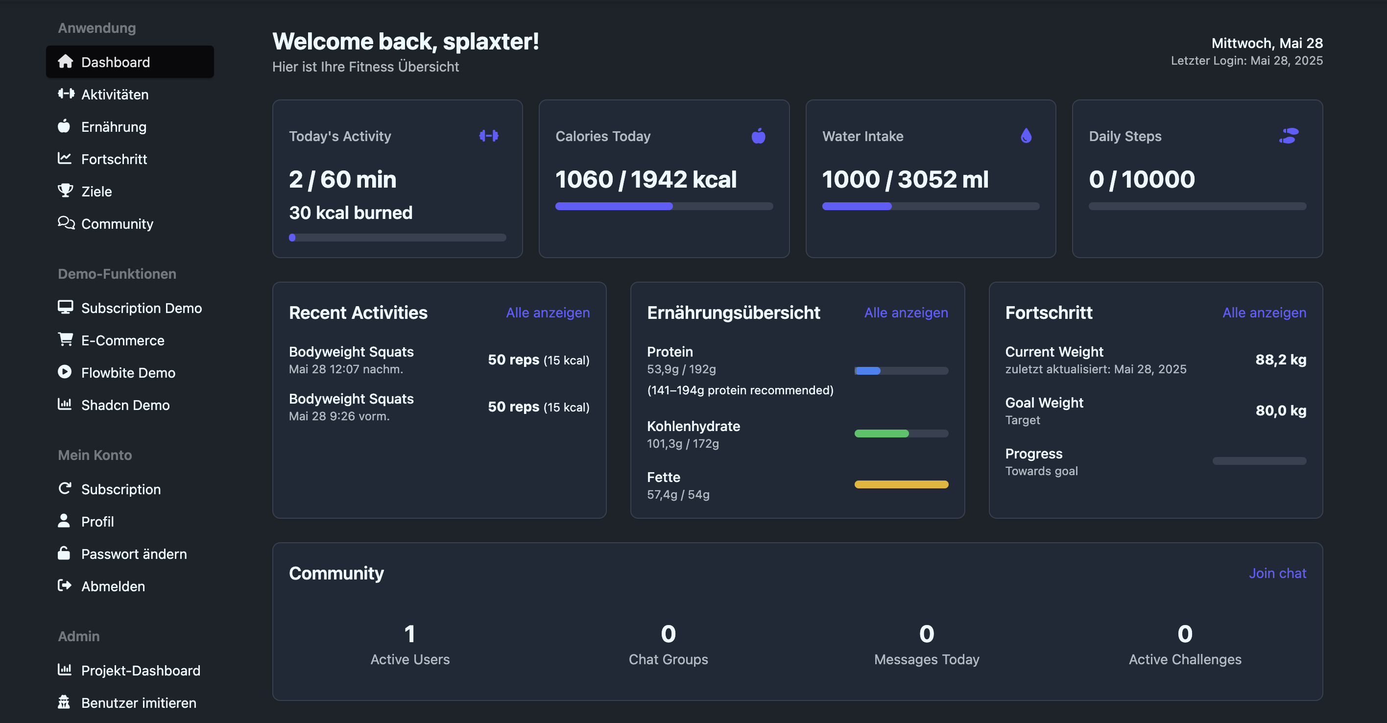 Screenshot of My-Sports.fit